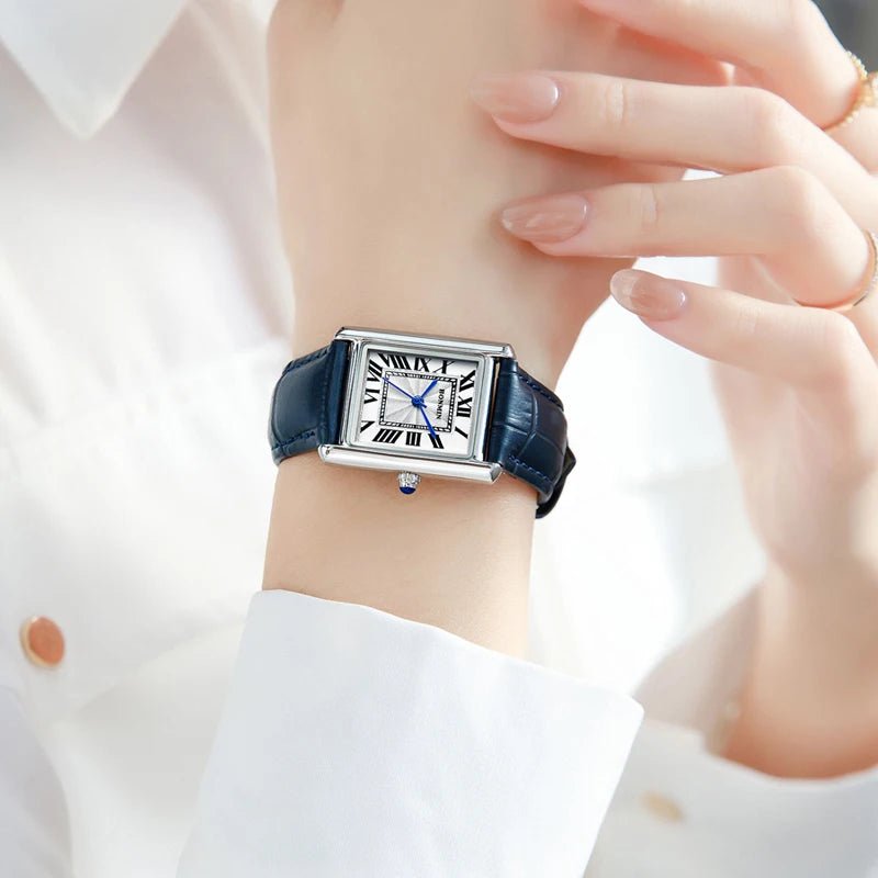 Couple Leather Quartz Watch Set