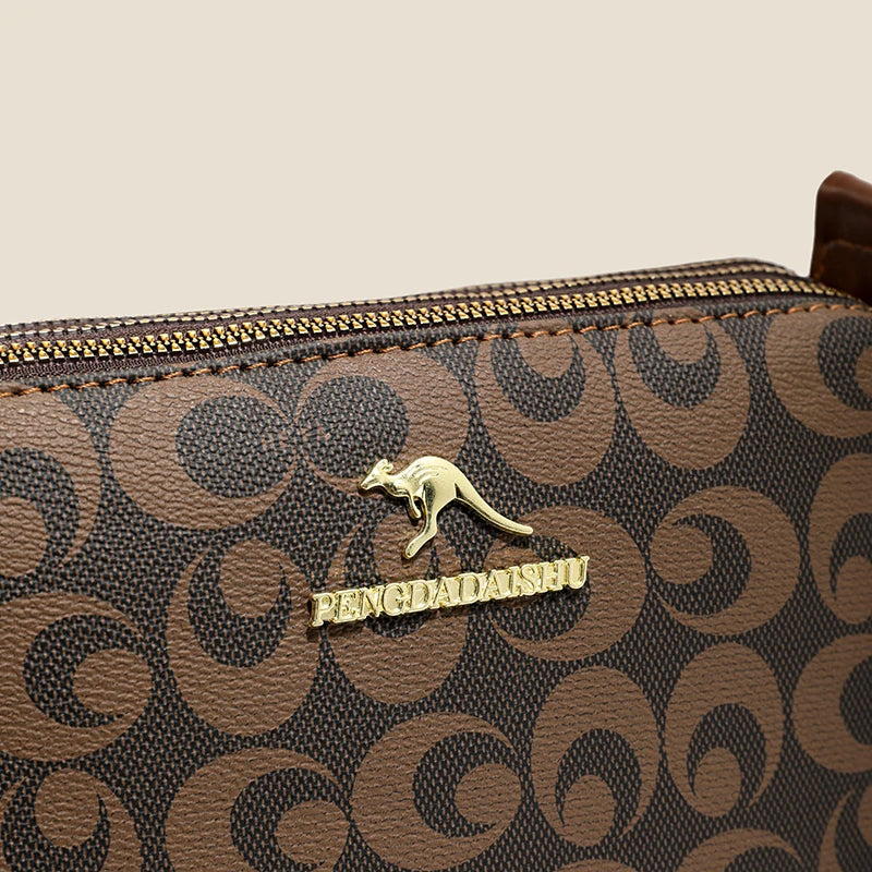 Retro Print Top-Handle Bag