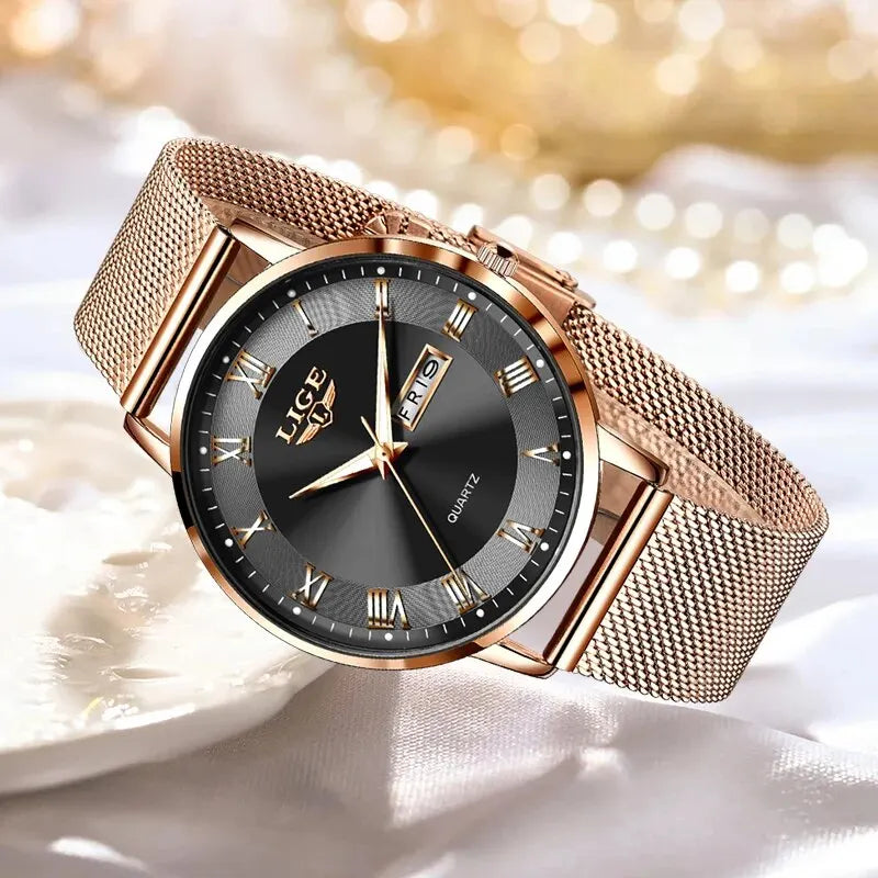 LIGE Steel Women Watch