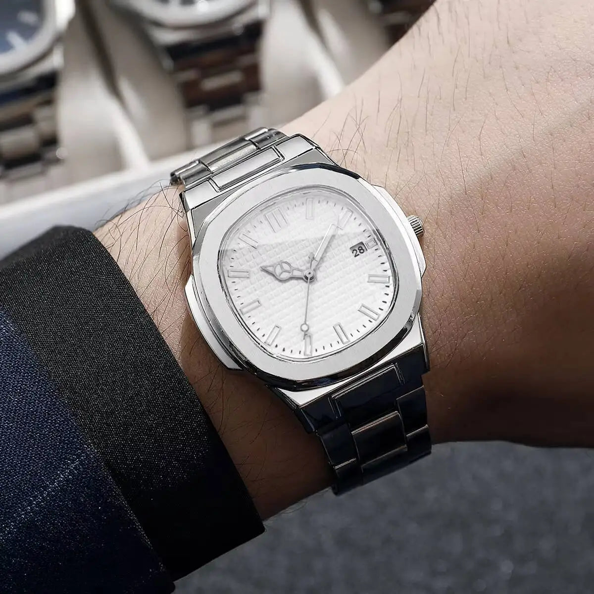 Men's Luxury Square Business Quartz Watch