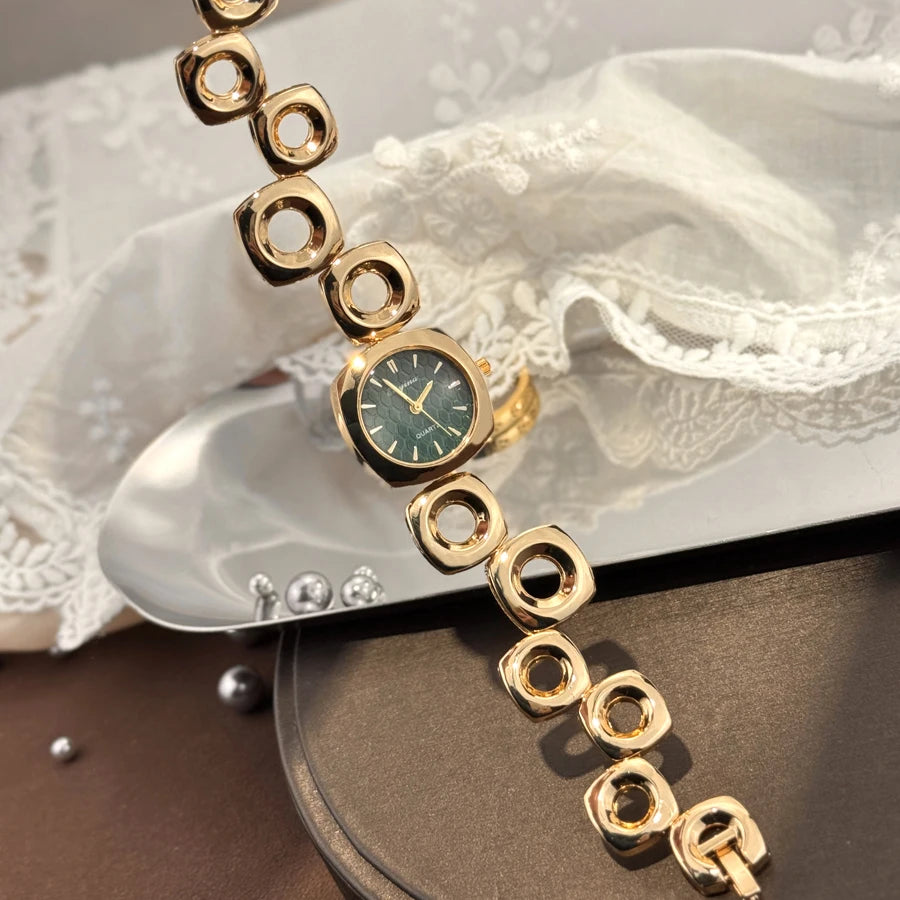 Square Chain Link Quartz Watch