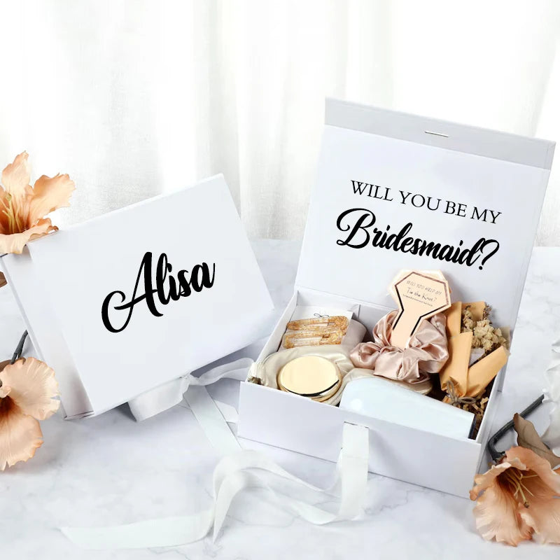 Custom Magnetic Gift Box Bridesmaid Wedding