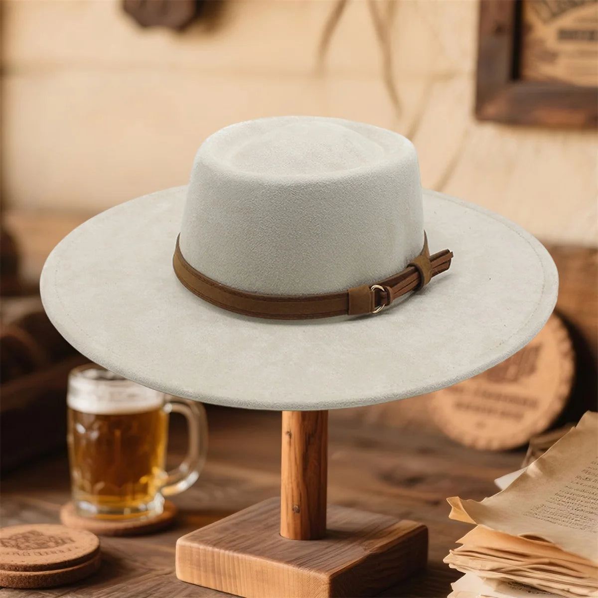 Wide Brim Elegant Top Hat