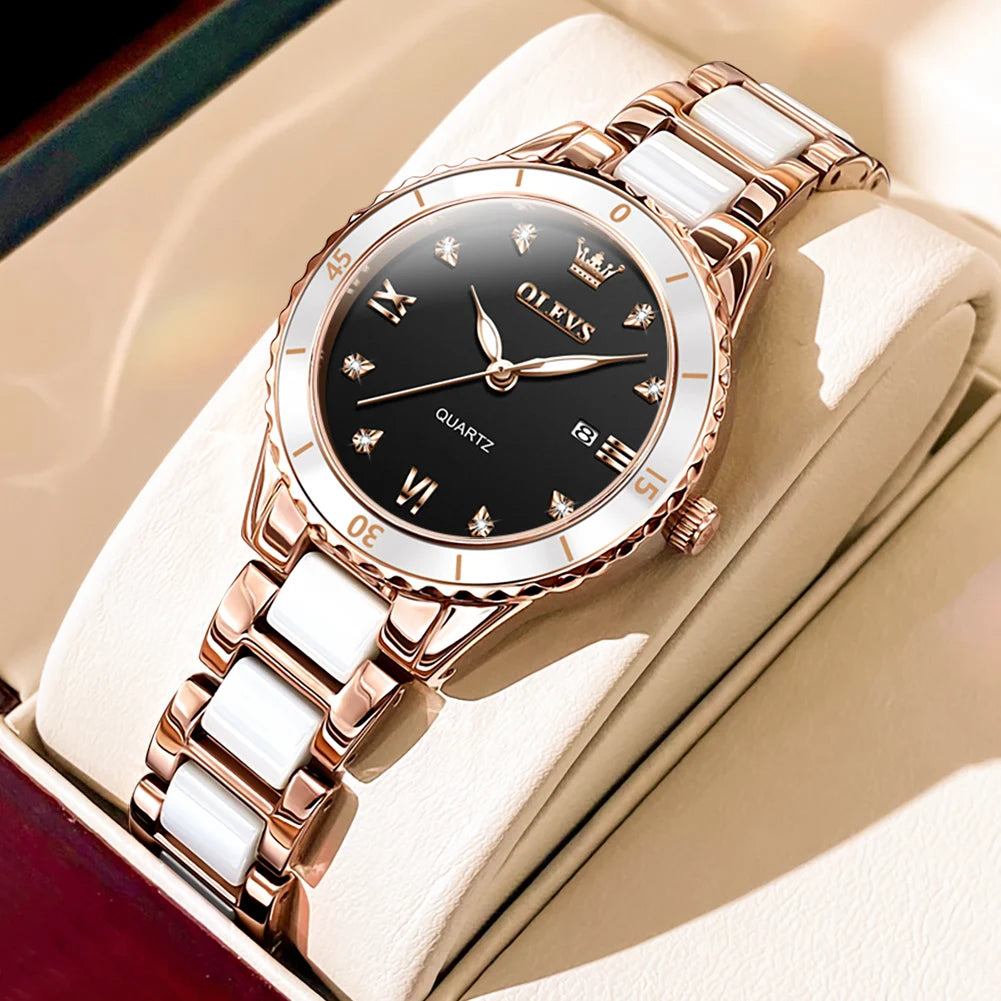 OLEVS Ceramic Women Watch