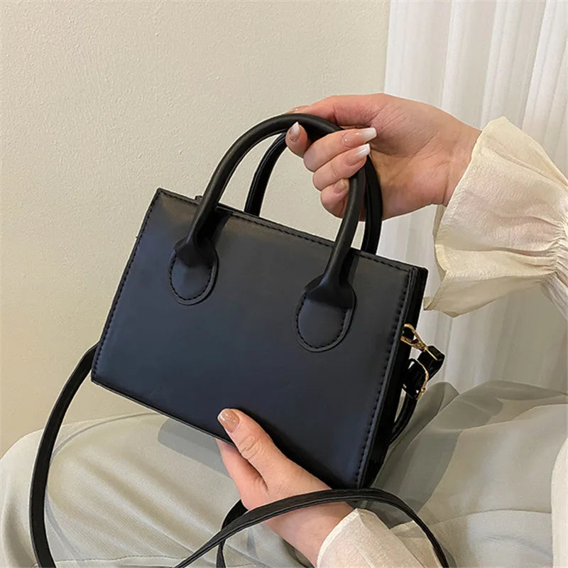 Retro Dual Handle Crossbody Bag