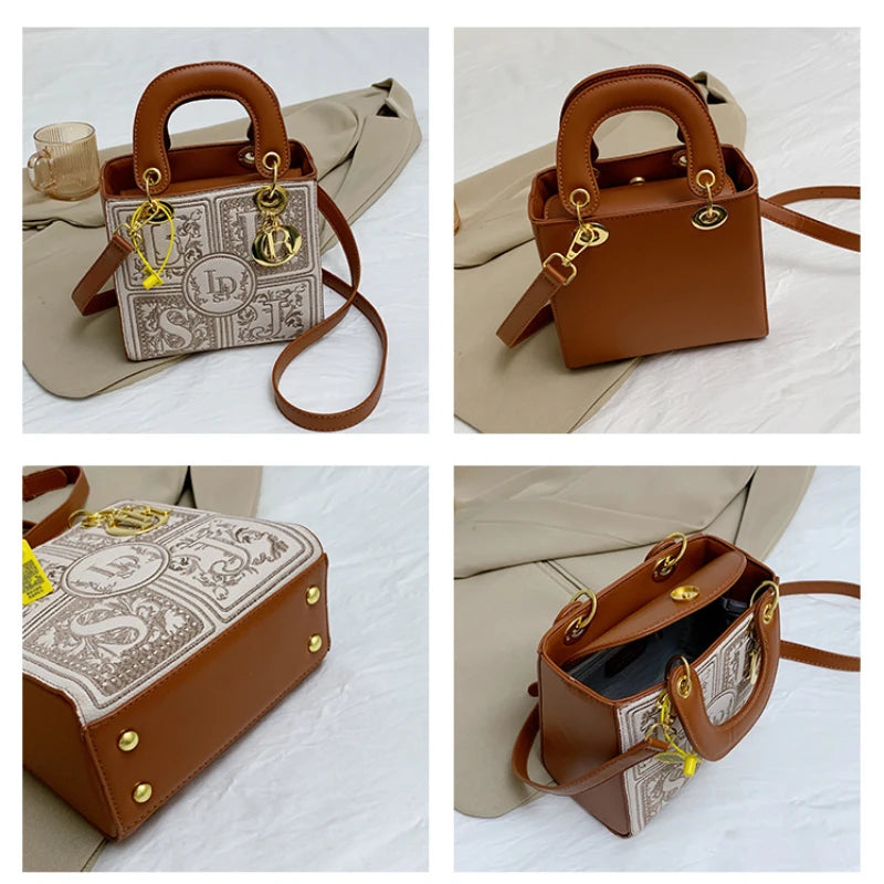 Royal Embroidery Crossbody Bag