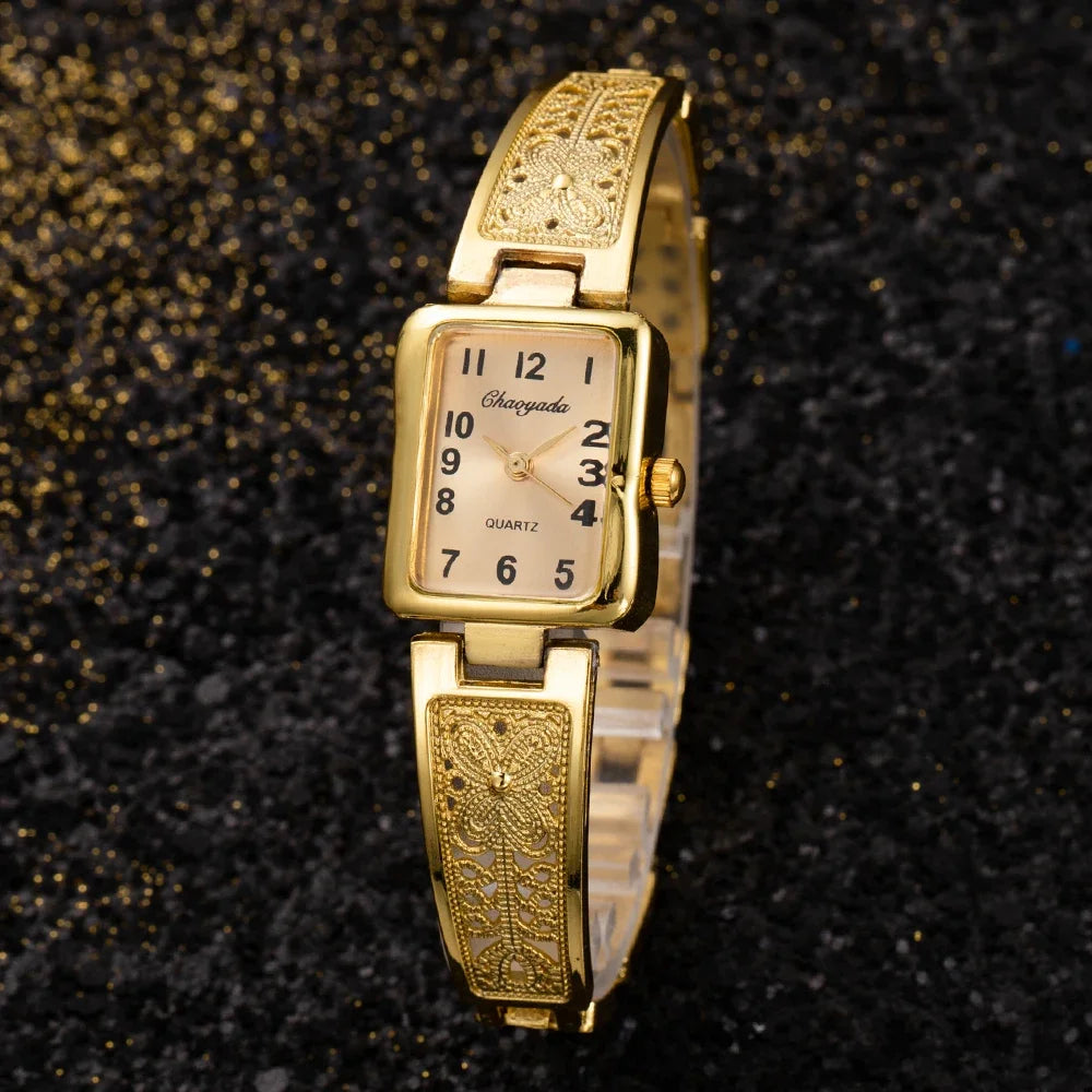 Women's Retro Rectangle Bracelet Watch