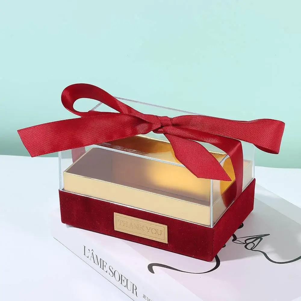 Acrylic Transparent Gift Box Bow Wedding