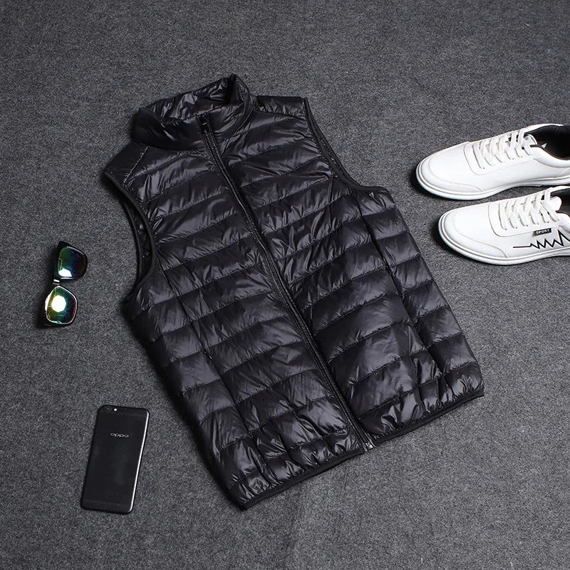 Men's Hooded Padded Vest Jacket