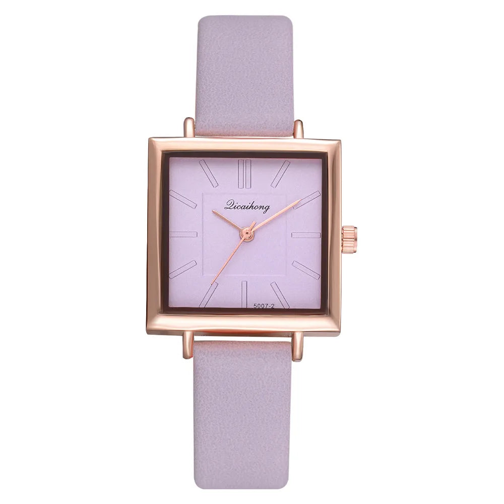 Women's Luxury Leather Digital Watch Casual