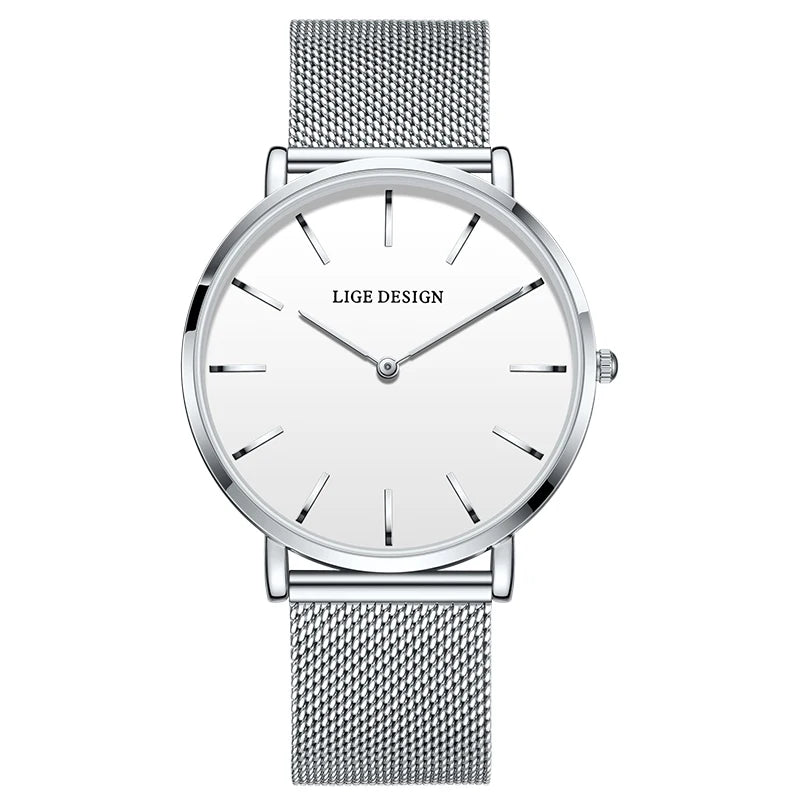 LIGE Classic Steel Ladies Watch