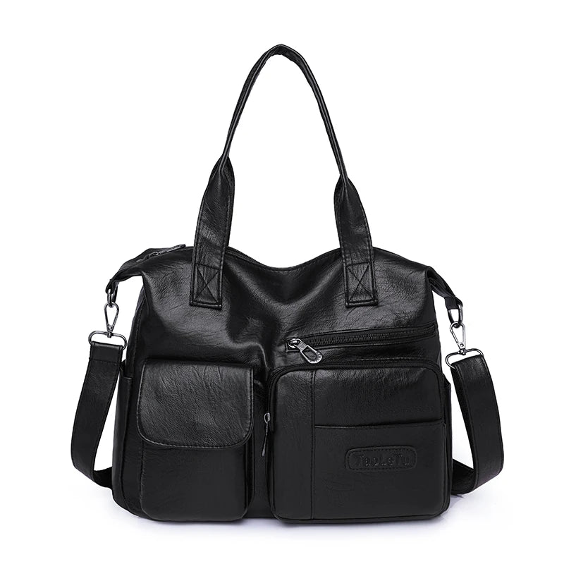 Retro Leather Crossbody Bag