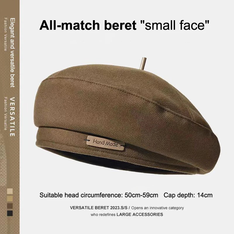 Unisex Wool Beret British Style Painter Hat