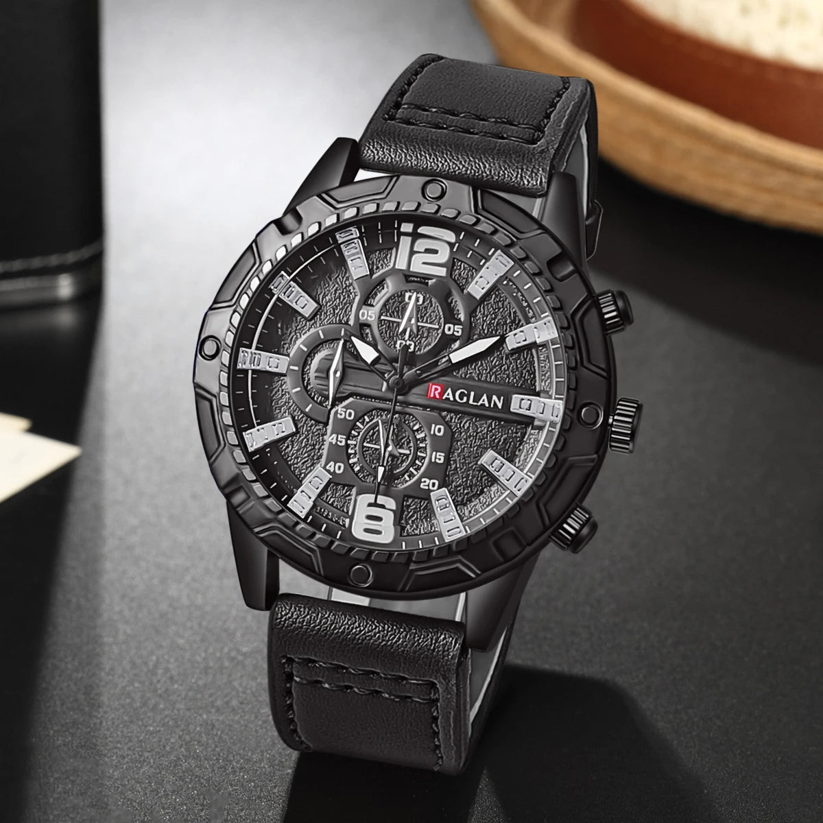 Men's Leather Strap Fashion Watch