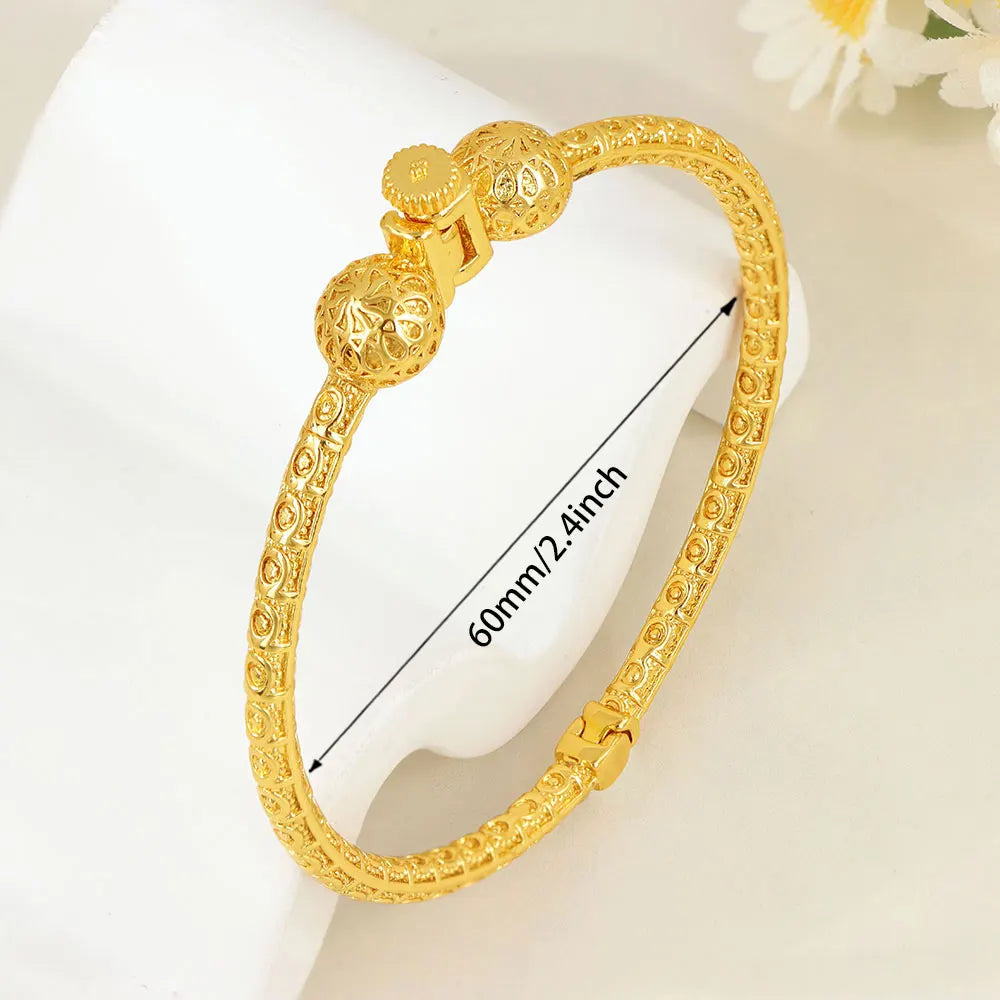 Gold Turquoise Bridal Bangle