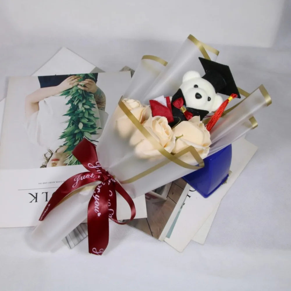 Bear Plush Bouquet Graduation Gift
