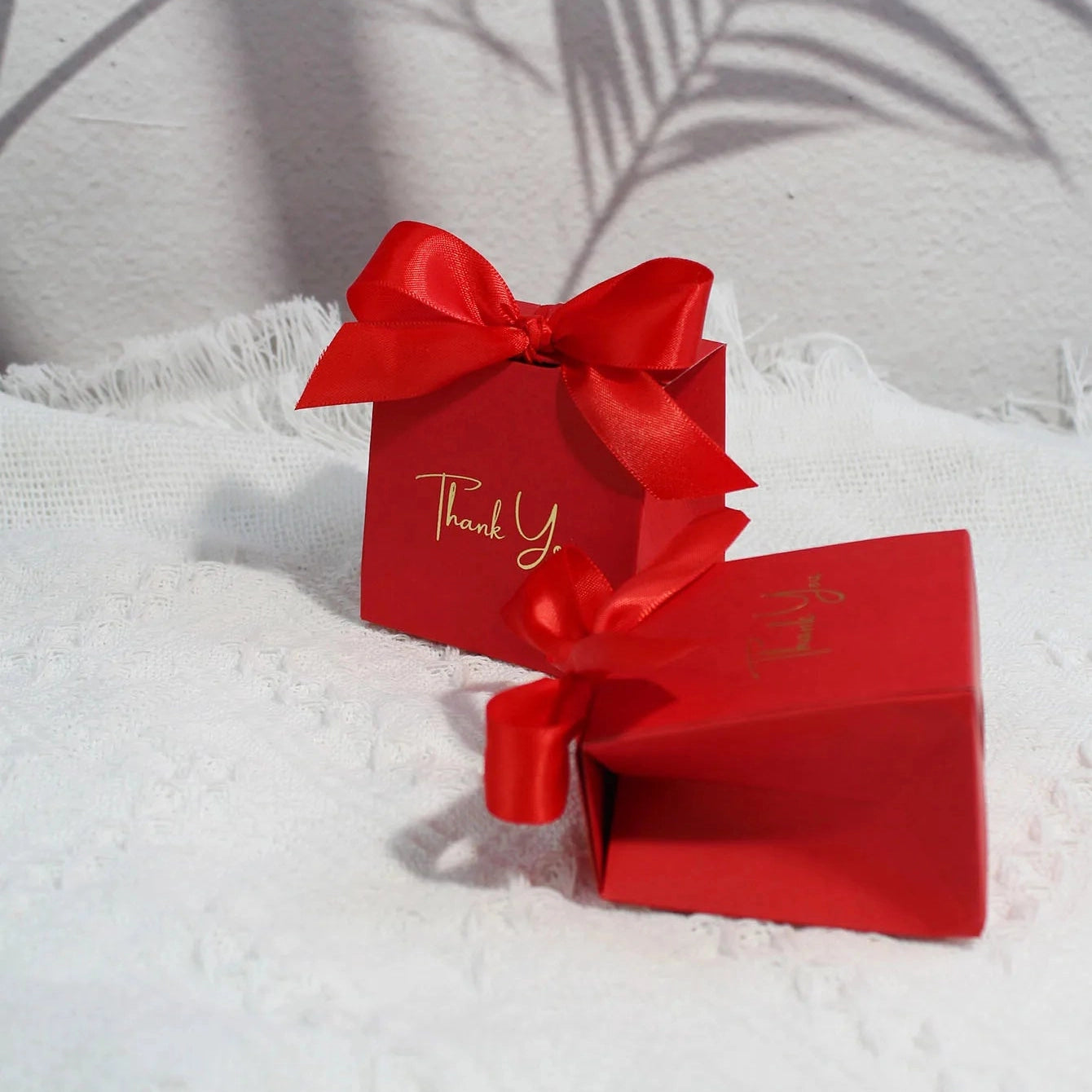 Small Gift Box Ribbon Candy Wedding 10 Pcs