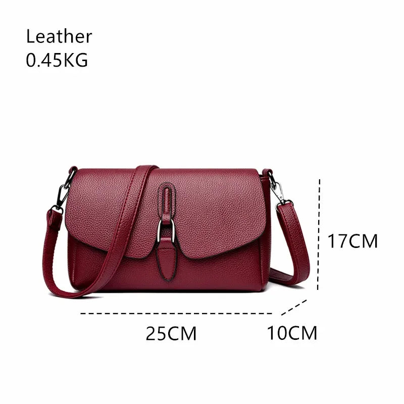 Soft Leather Luxury Crossbody Bag