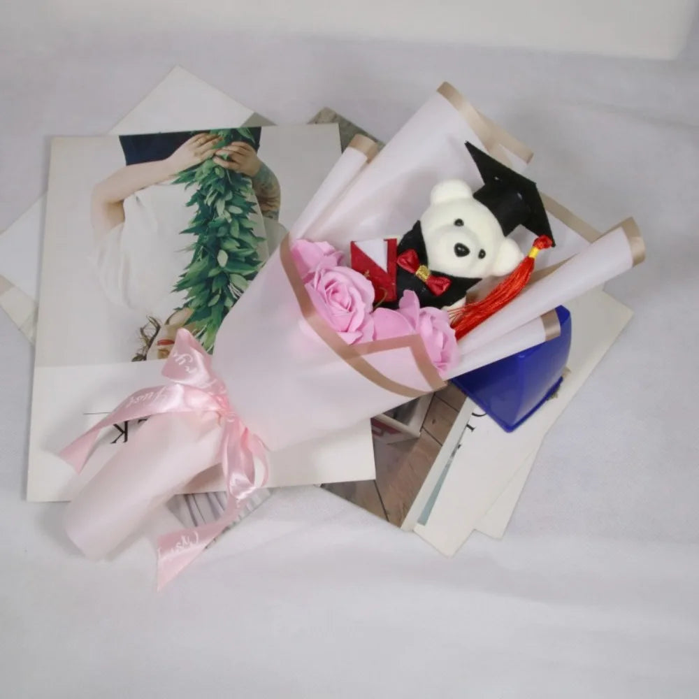 Bear Plush Bouquet Graduation Gift