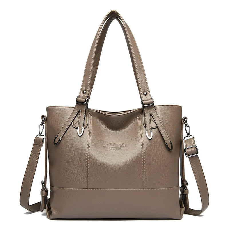 Soft Leather Large Tote Bag