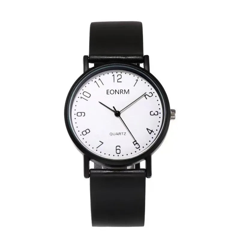 Unisex Minimalist Big Dial Silicone Quartz Watch