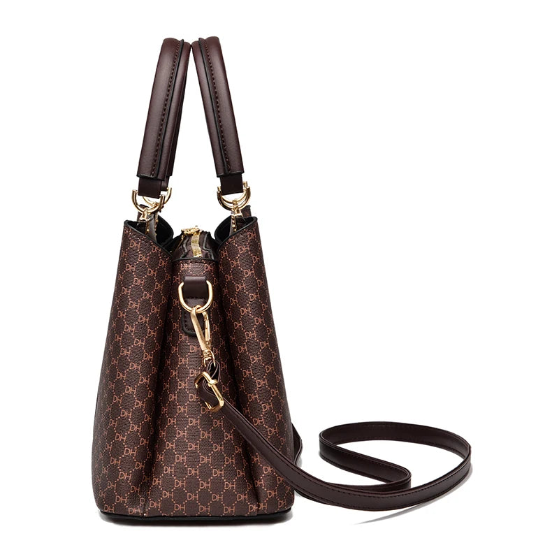 Elegant Leather Top-Handle Tote