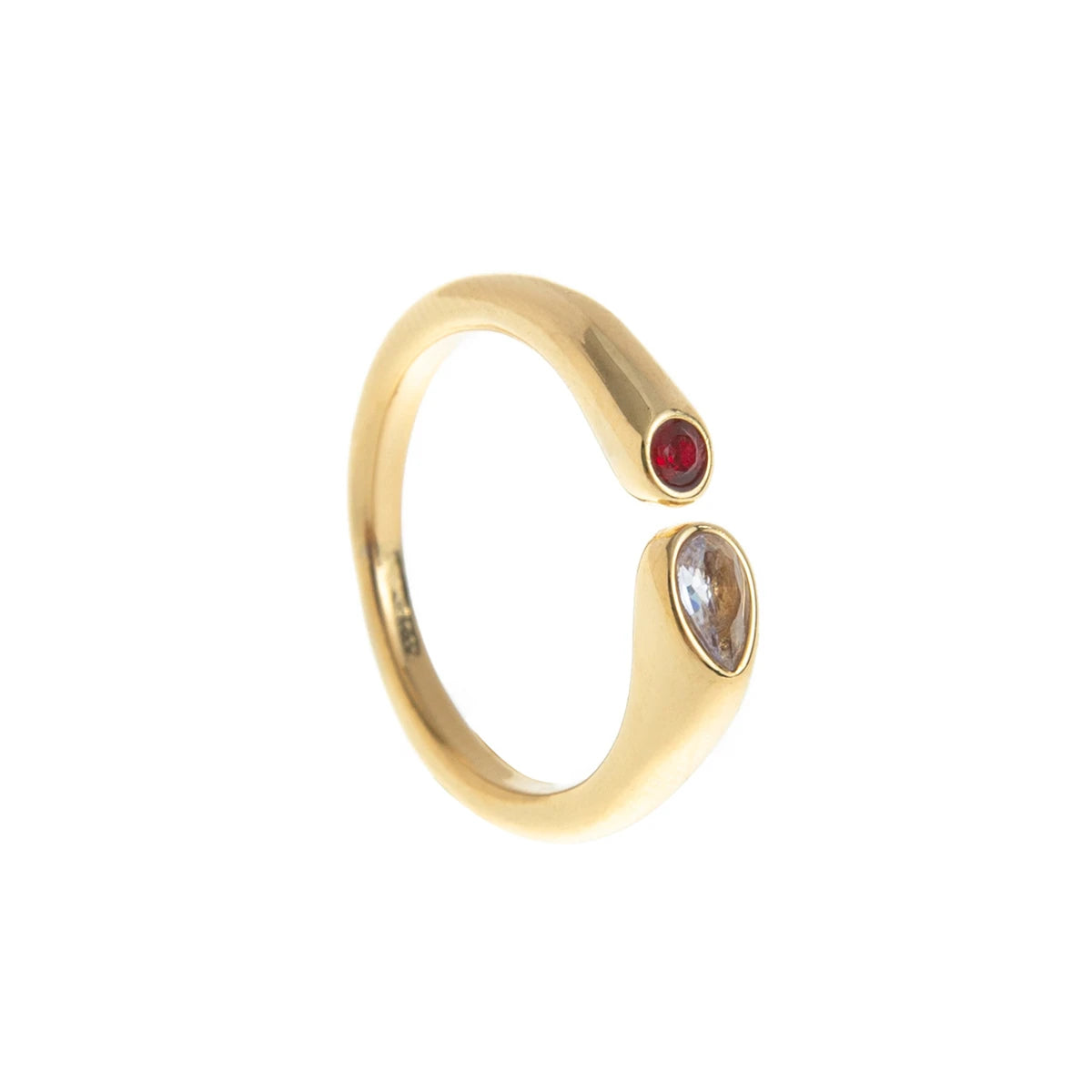 December Birthstone Steel Ring