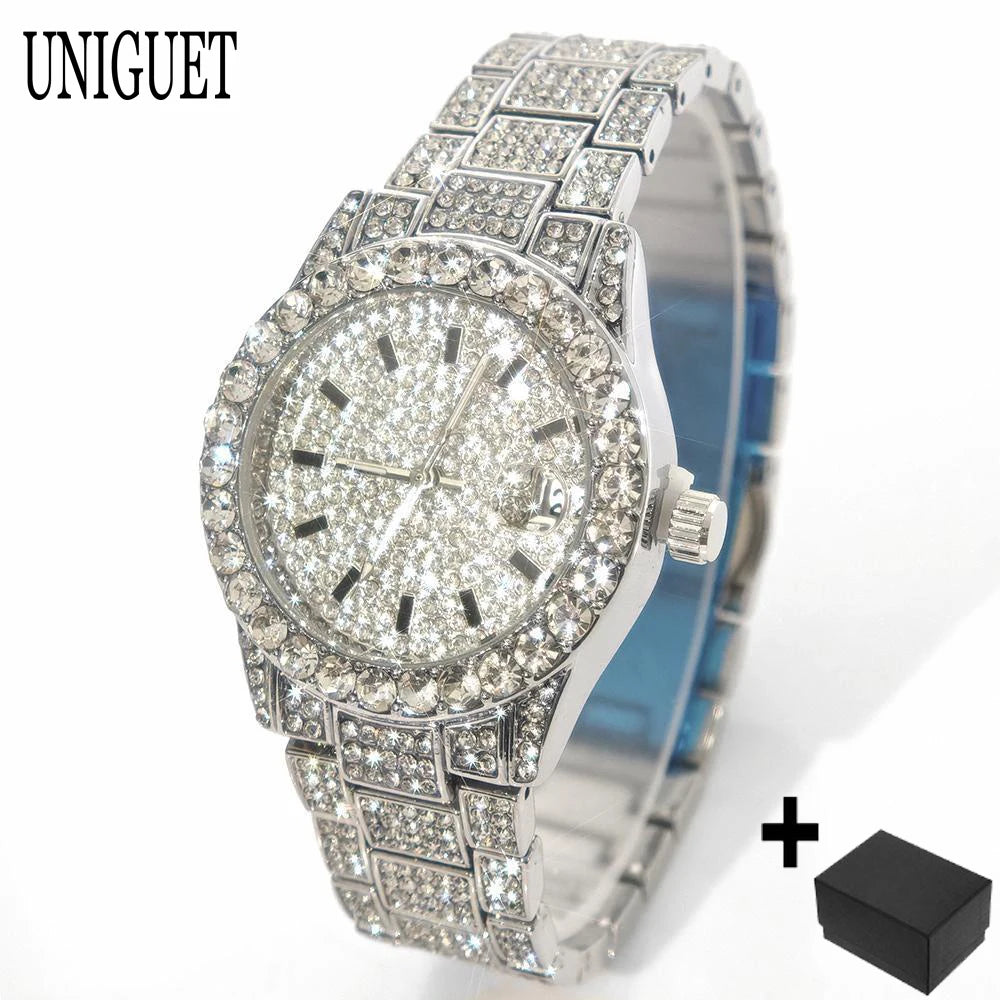 Gold Diamond Women Watch