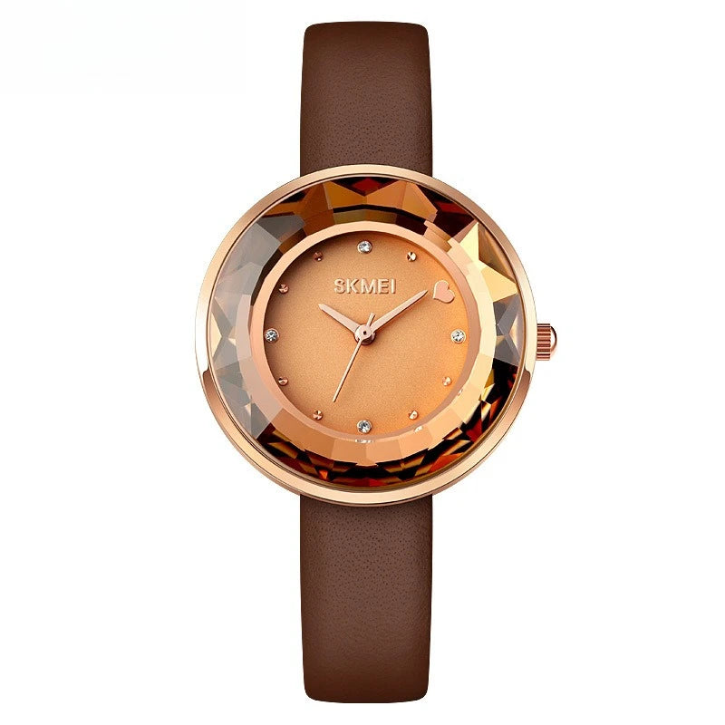 Women's 3D Floral Dial Quartz Watch with Gift Box