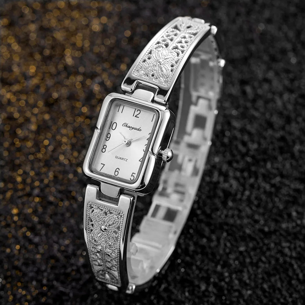 Women's Retro Rectangle Bracelet Watch