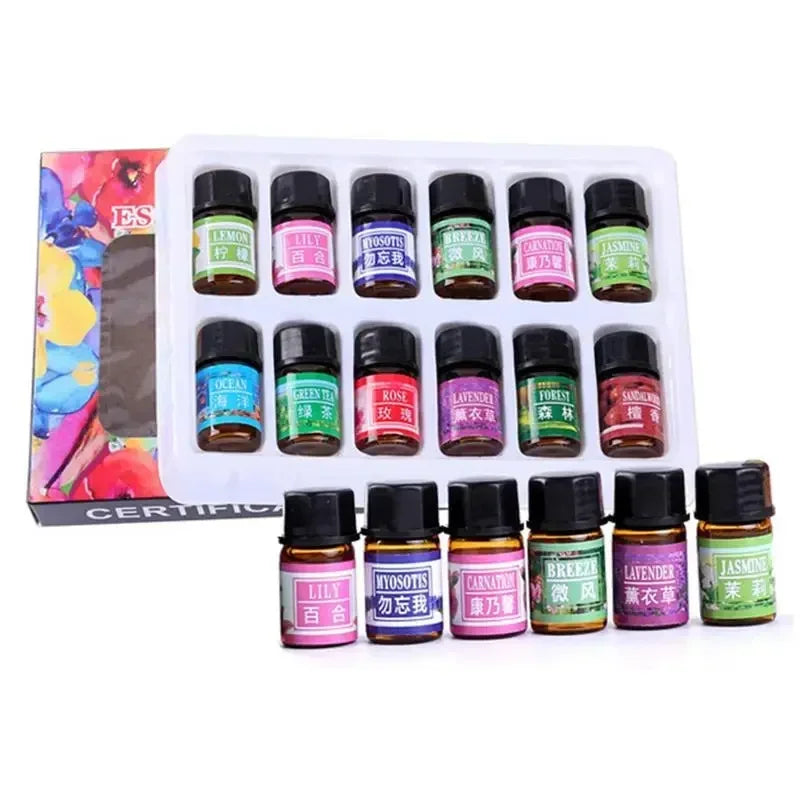 Essential Oil Set 12 Pcs Aromatherapy 3ml