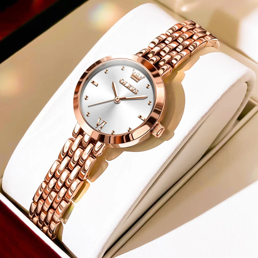 OLEVS Gold Waterproof Ladies Watch