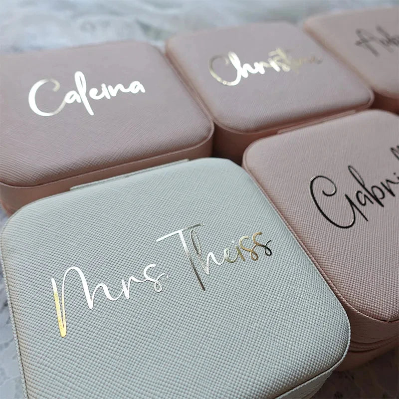 Personalized Bridesmaid Jewelry Case