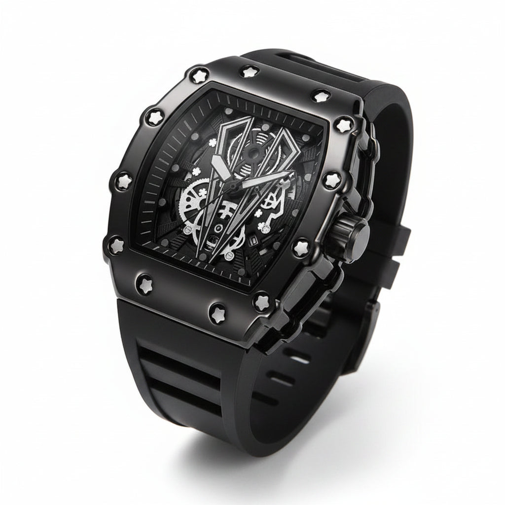 Men's Square Luminous Waterproof Sports Watch