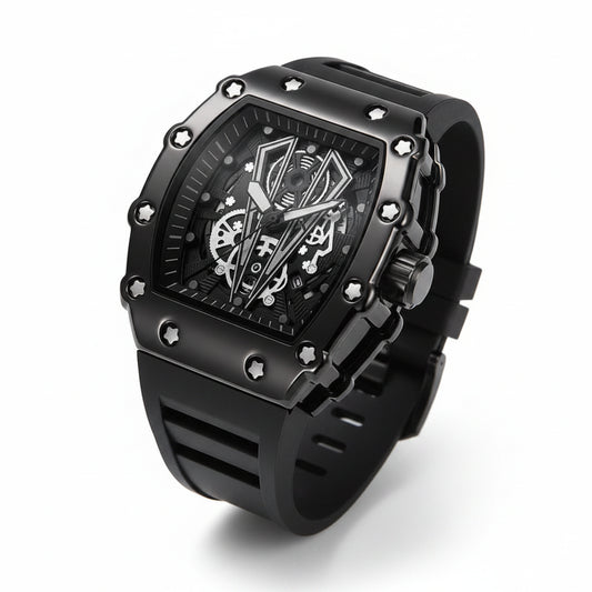 Men's Square Luminous Waterproof Sports Watch