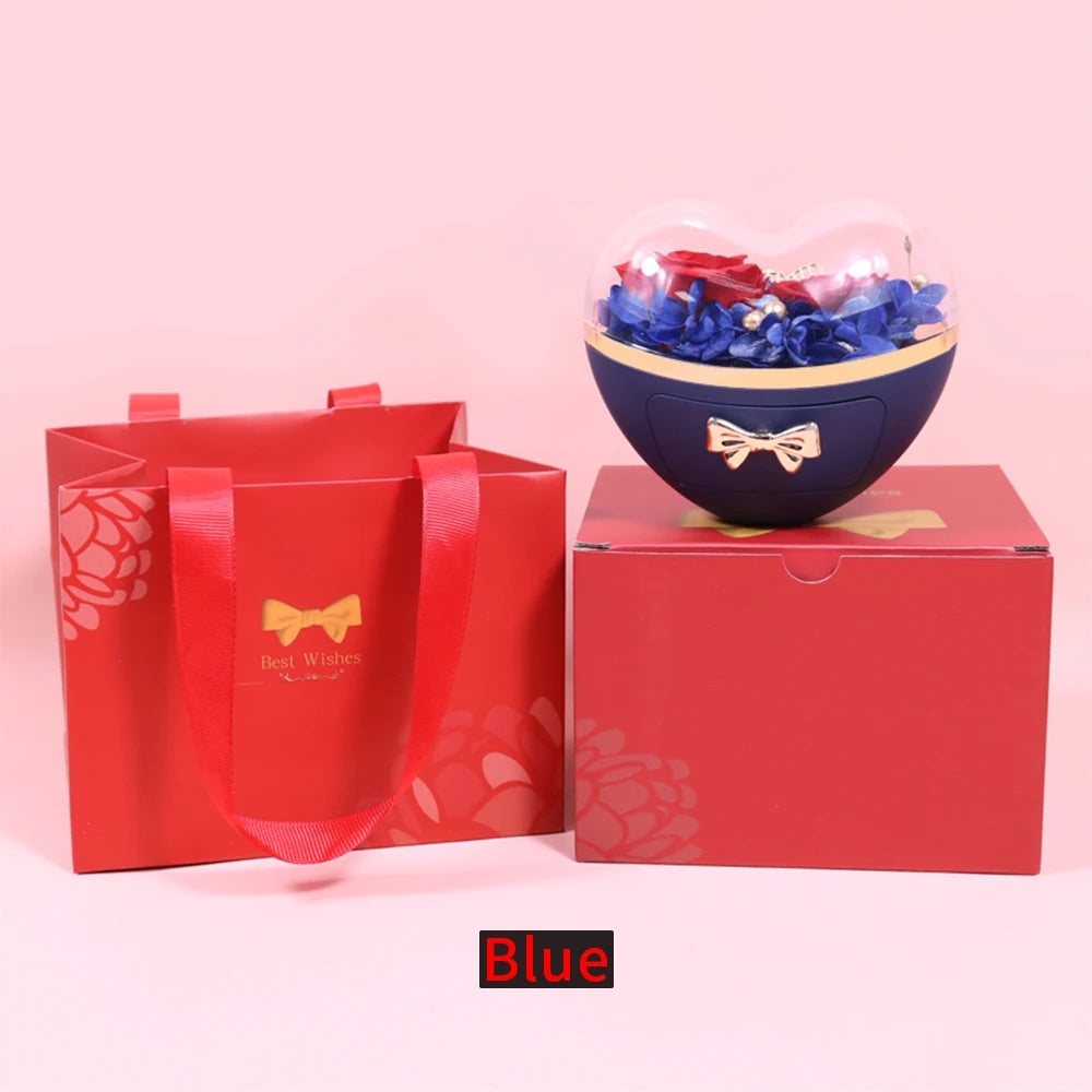 Heart Jewelry Box with Necklace