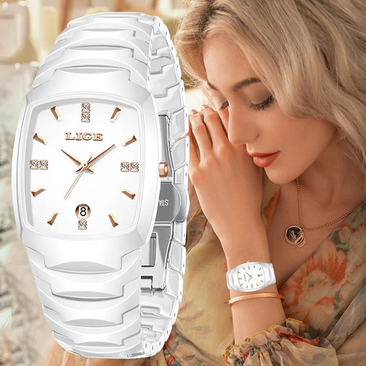LIGE Calendar Steel Ladies Watch