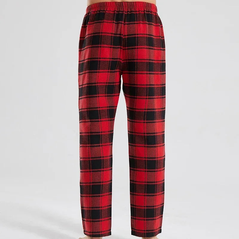 Men's Plaid Pajama Pants Soft