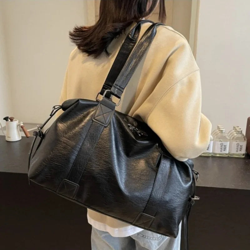 Vintage Leather Tote Bag
