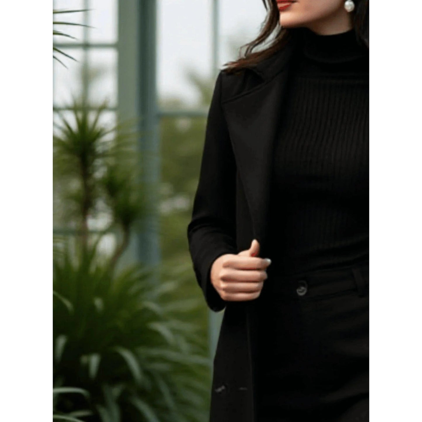 French Double-Breasted Trench Coat