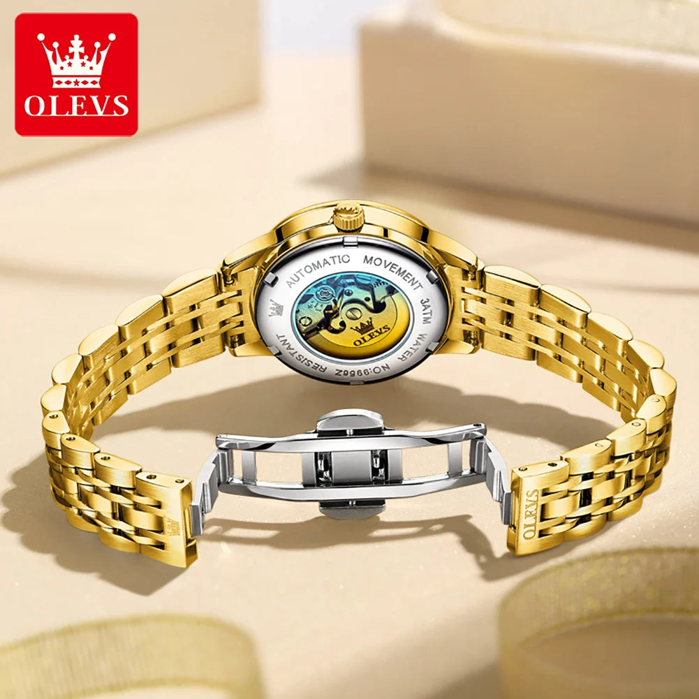 OLEVS Automatic Steel Ladies Watch