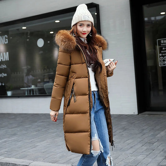 Hooded Zipper Women Parka