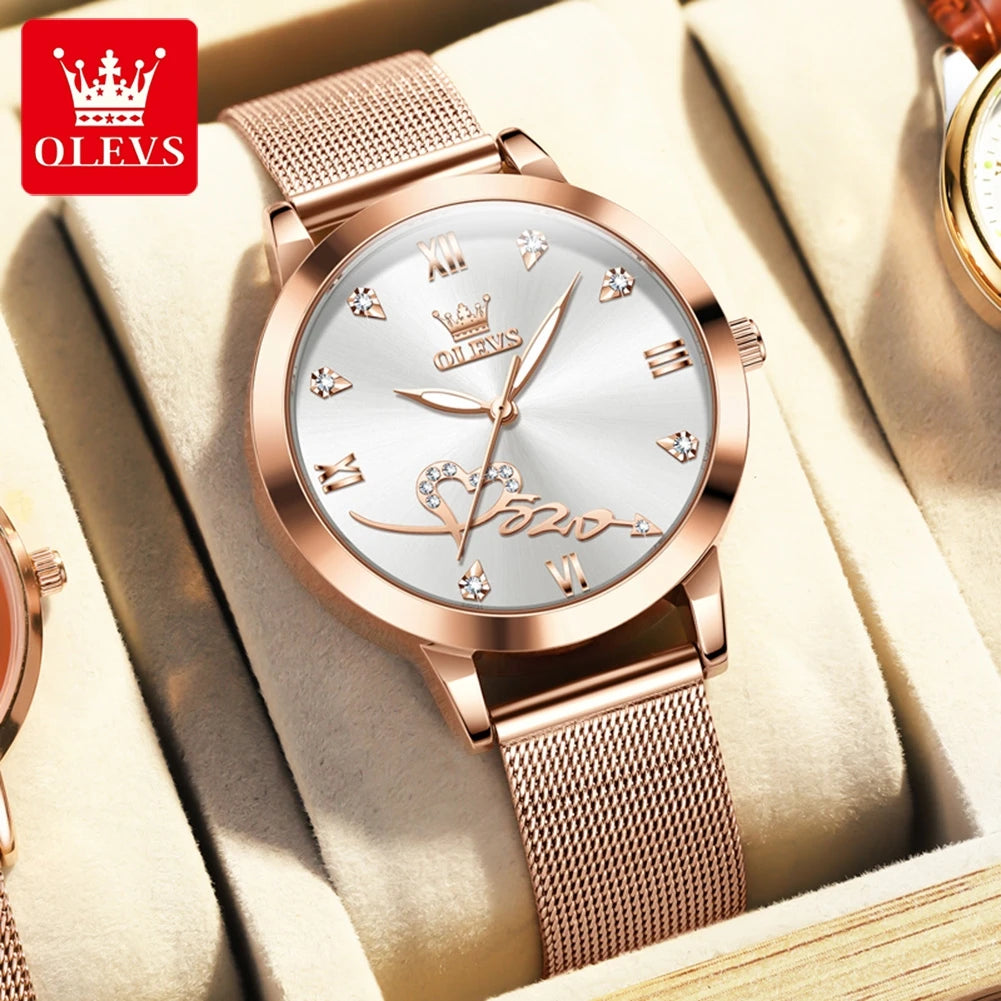 OLEVS Women's Luminous Quartz Watch Steel