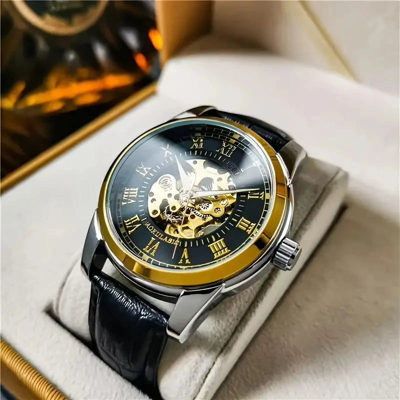 Men's Skeleton Automatic Mechanical Watch