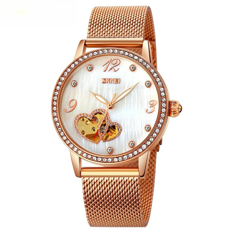 Crystal Mechanical Women Watch