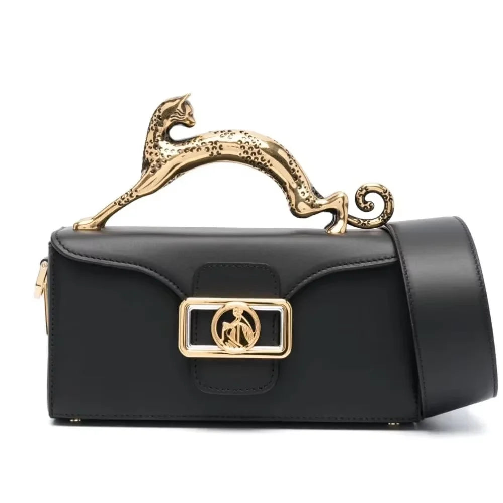 Metal Handle Rectangular Bag