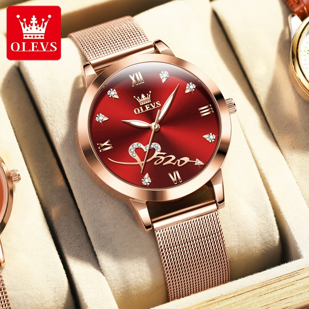 OLEVS Women's Luminous Quartz Watch Steel