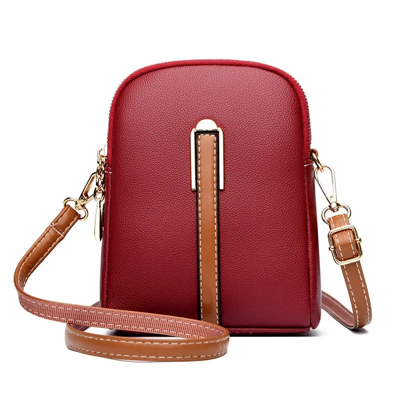 Women's Cowhide Leather Crossbody Shoulder Bag