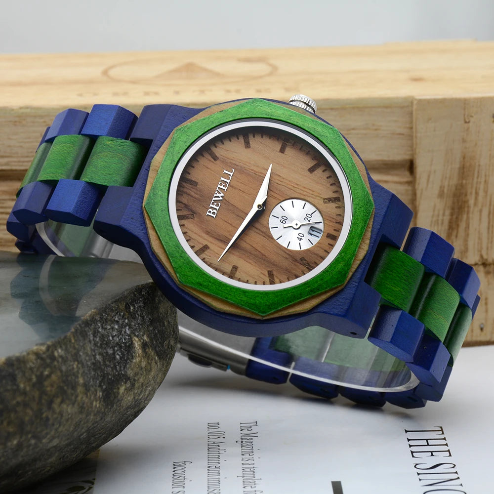 Men's Lightweight Wooden Quartz Watch