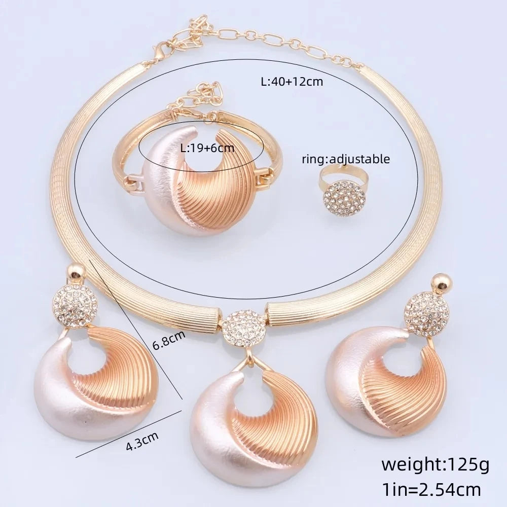 Dubai Silver Luxury Jewelry Set
